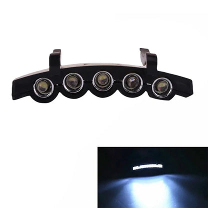 5-LED Cap Light Headlamp, Ultra-Bright Clip-On Hat Light