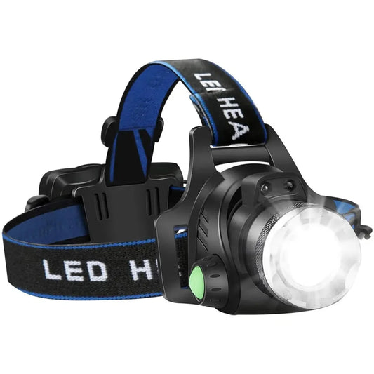 USB Rechargeable LED Headlamp, Waterproof