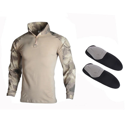 Slim Fit Army Shirt & Camouflage Cargo Pants