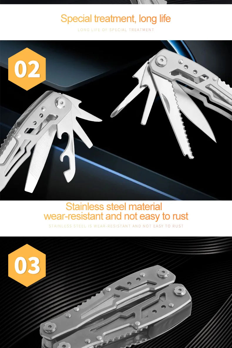Survival Now™ Multifunction Folding Pliers Pocket Knife