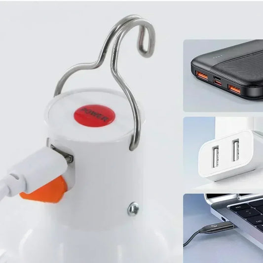 USB Rechargeable LED Lantern - Compact Light for Outdoor & Emergency Use