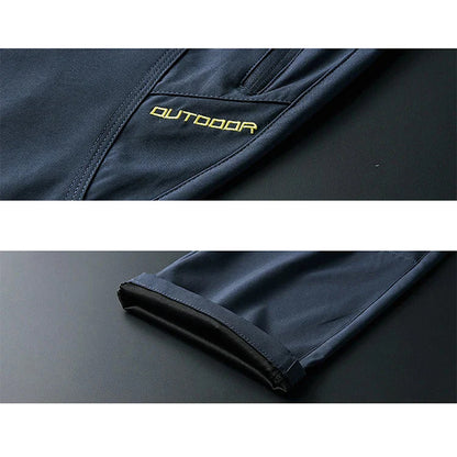 Outdoor Hiking Jacket and Pants Set for Men