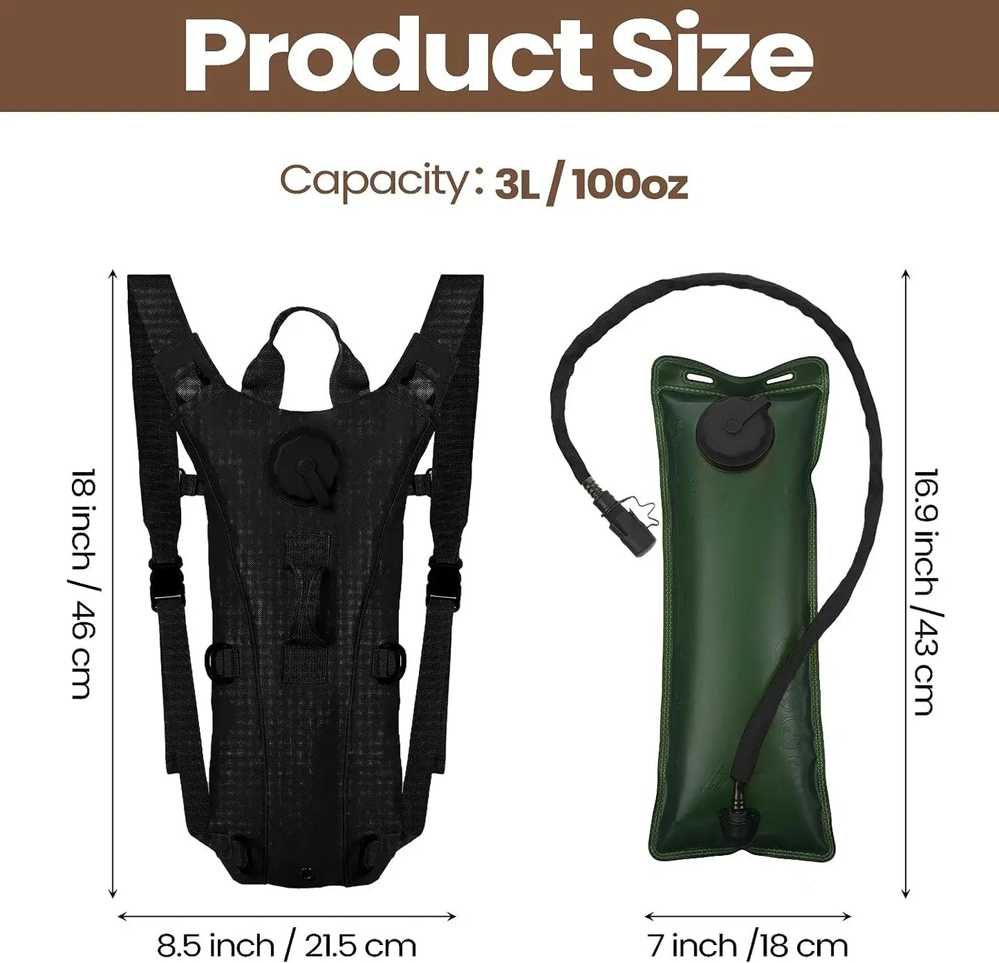 Survival Now™ Sport Hydration Pack Backpack