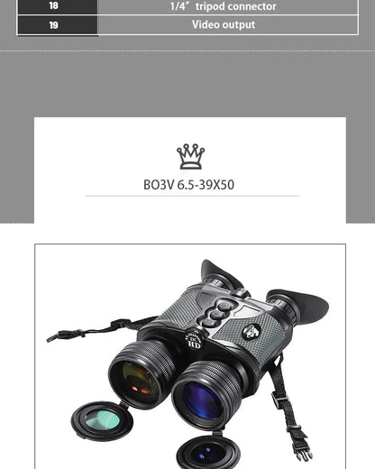 Survival Now™ Digital Night Vision Binoculars with Camera & Infrared Laser Rangefinder