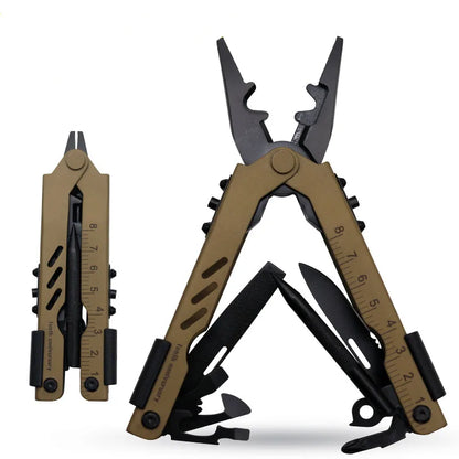 Survival Now™ Portable Folding Multi-Function EDC Pliers