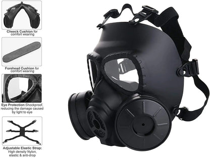 Survival Now™ Protective Full Face Gas Mask Skull