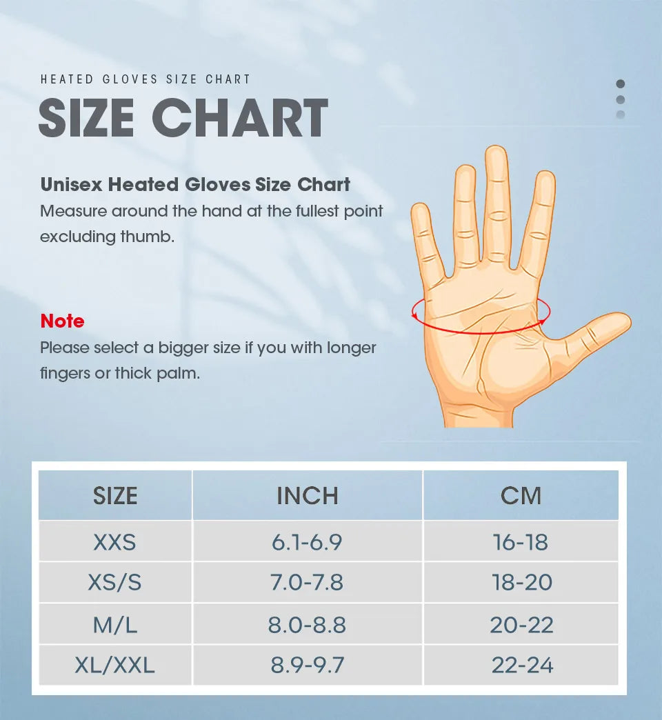 Survival Now™ Heated Glove Liners for Men and Women
