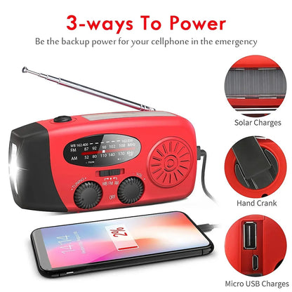 Survival Now™ 2000mA Outdoor Emergency Radio
