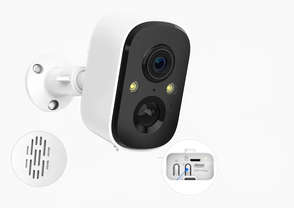 3MP Wireless Solar Battery IP Camera – Smart Security