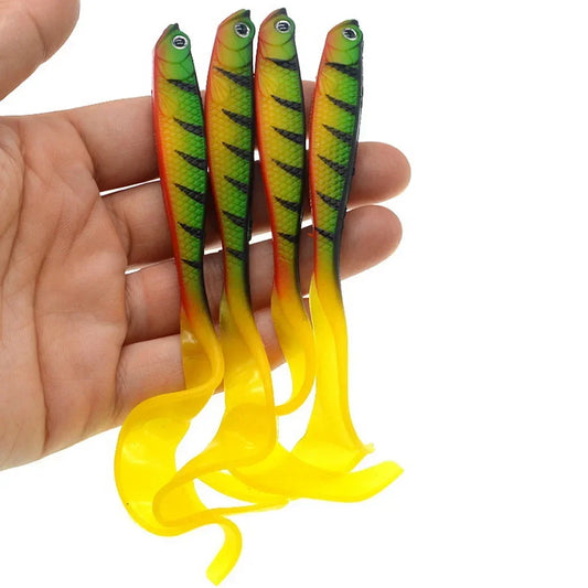 125mm Swimbait T-Tail Soft Bait – 5.5g Lifelike Silicone Lures