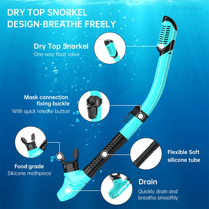 Survival Now™ Dry Snorkel Mask Set