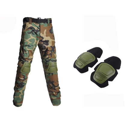 Slim Fit Army Shirt & Camouflage Cargo Pants