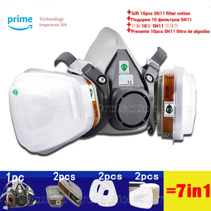 Survival Now™ 6200 Gas-Proof Half Face Mask