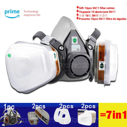 Survival Now™ 6200 Gas-Proof Half Face Mask