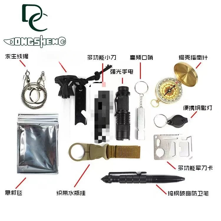 Survival Now™ 17-in-1 Outdoor Adventure Survival Bag