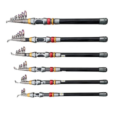 Graphite Fishing Rod and Spinning Reel Combo