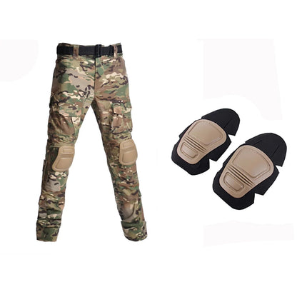 Slim Fit Army Shirt & Camouflage Cargo Pants