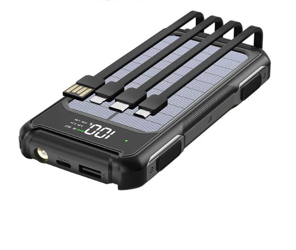 30,000mAh Solar Power Bank - Portable & Reliable Charging for Adventures
