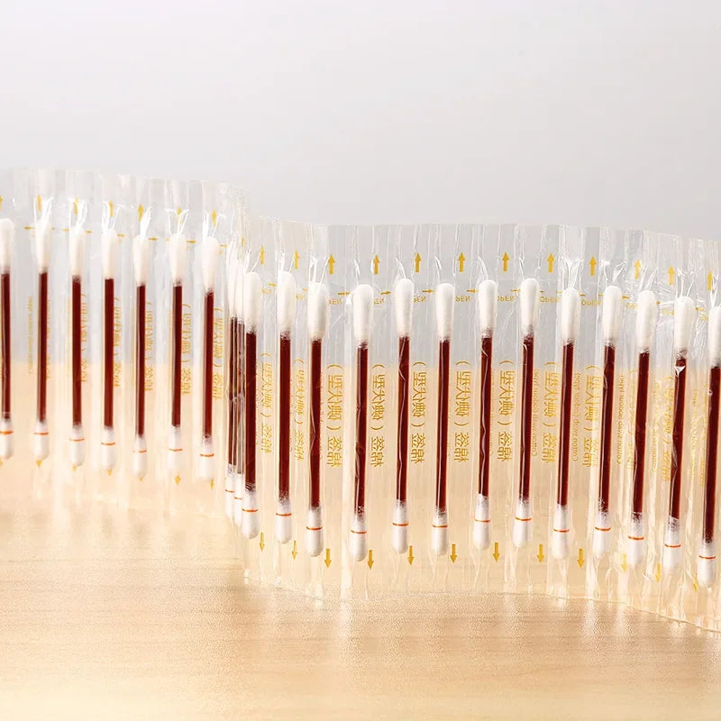 Survival Now™ Disposable Iodophor Alcohol Disinfection Cotton Swabs
