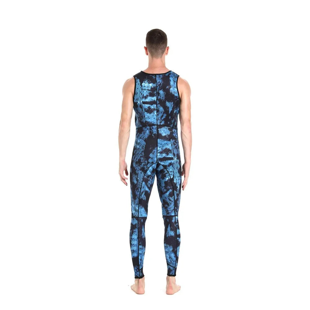 Camouflage 3mm Neoprene Wetsuit - Two-Piece for Diving