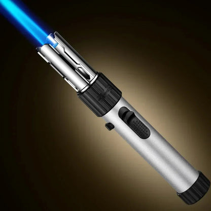 Powerful Blue Flame Jet Torch, Refillable Windproof Butane Lighter