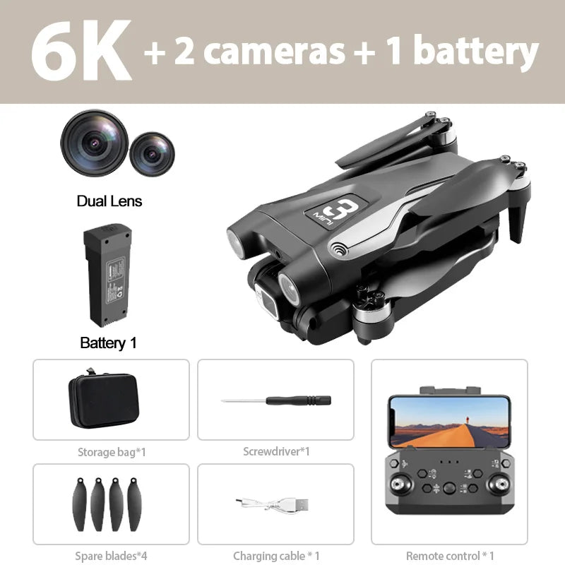 8K ESC Professional Drone - Exceptional 8K Ultra HD Footage & Obstacle Avoidance
