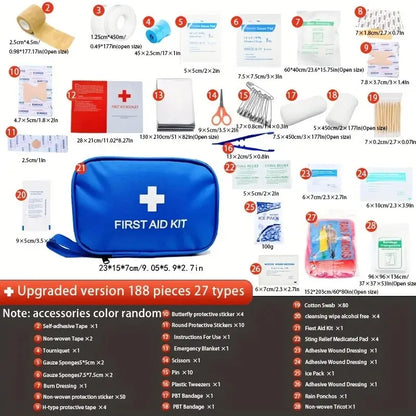Survival Now™ 188-in-1 Travel First Aid Kit