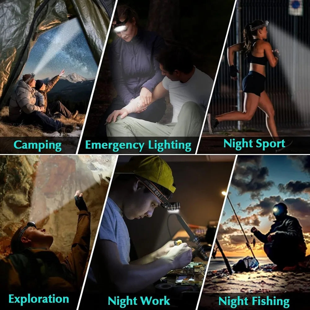 Survival Now™ LED USB Rechargeable Headlamp