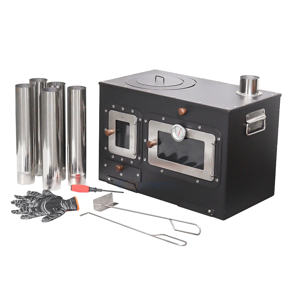 Wood Stove with Pizza Oven | Portable Outdoor Cooking