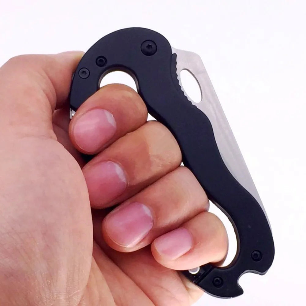 Survival Now™ Mountain Climb EDC Stainless Steel Mini Knife Carabiner Multitool