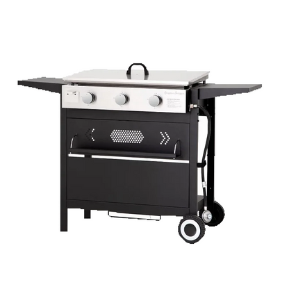 Flat Top 3-Burner Gas Griddle Grill | Propane BBQ & Table-Top Cooking Station
