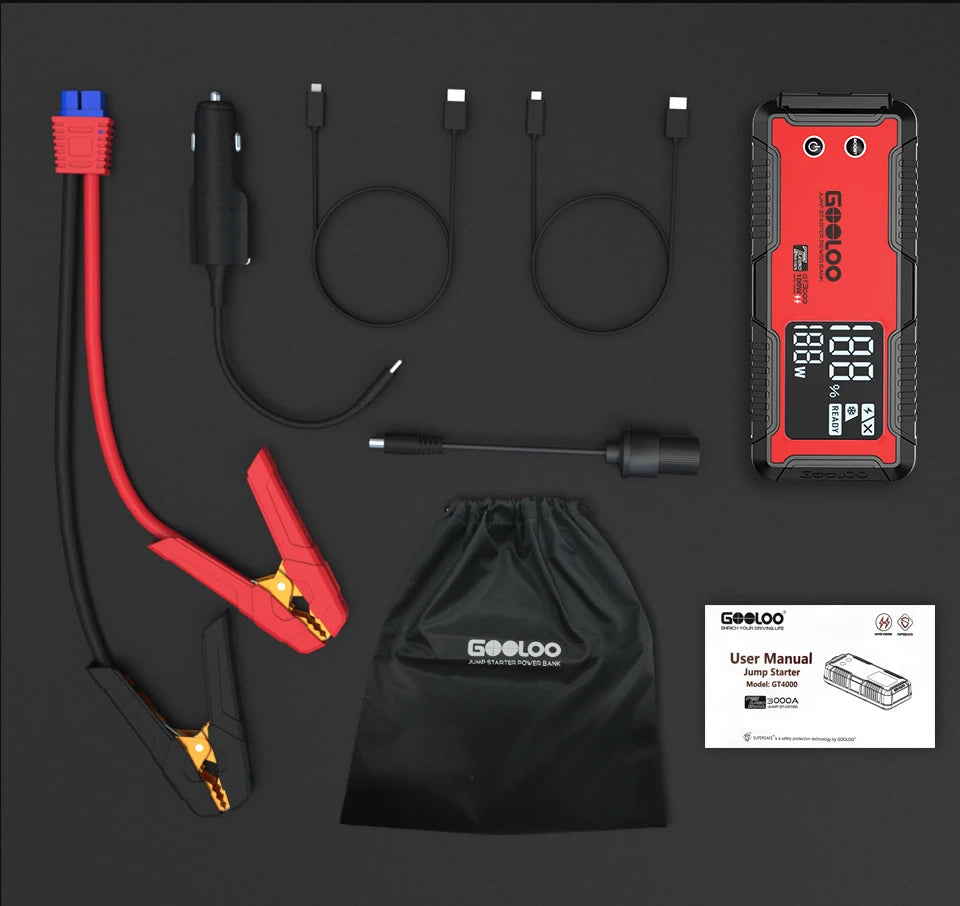 3000A Car Jump Starter Power Bank