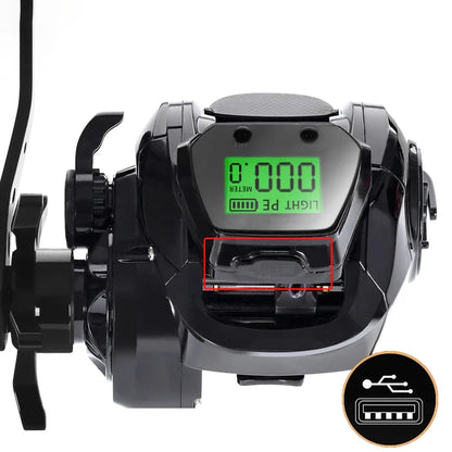 Bait caster Fishing Reel with Electronic LED Display