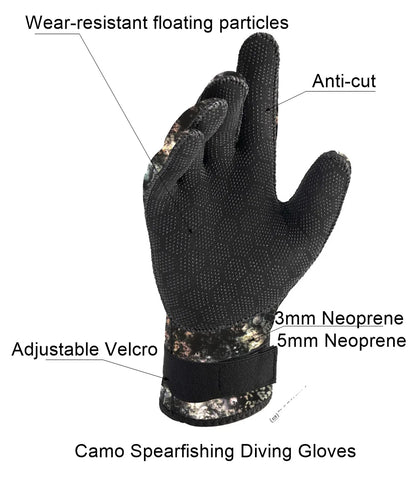 Survival Now™ Camo Diving Gloves