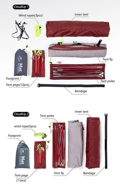 Survival Now™ Cloud Up Camping Tent