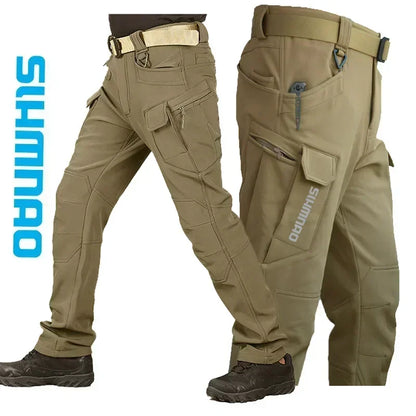 Survival Now™ Velvet Jacket & Tactical Pants Winter Outdoor Warm Fishing Suit
