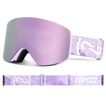 Ski Goggles & Snowboard Mask – UV400 Yellow Lens Eyewear Kit for Adults