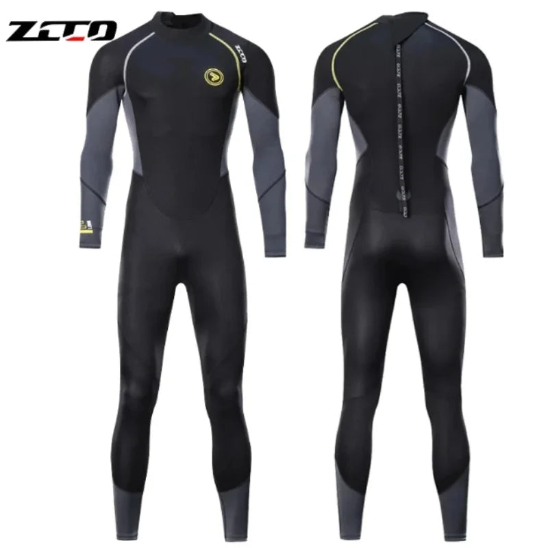 Survival Now™ Men's 1.5mm Premium Neoprene Full Sleeve Dive Skin Wetsuit