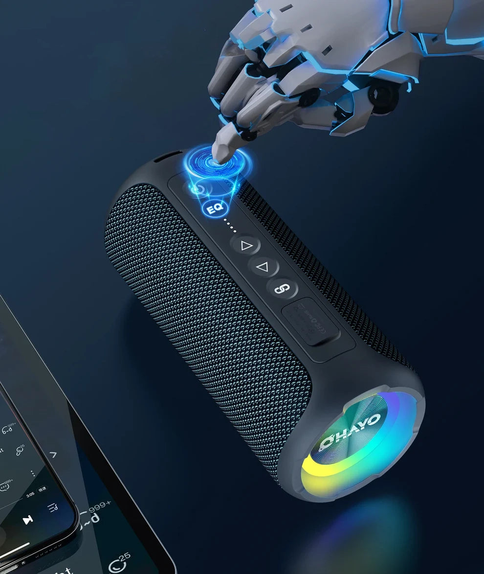 40W Bluetooth Speaker - Rugged Outdoor Sound with Deep Bass