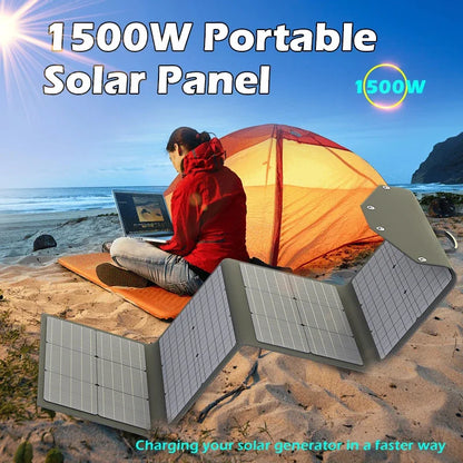 Survival Now™ 1500W Portable Solar Panel Kit