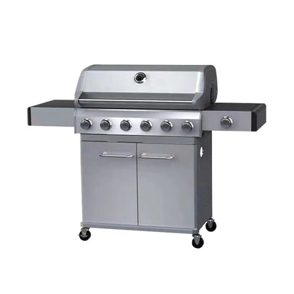 Commercial Stainless Steel 6-Burner Gas Grill