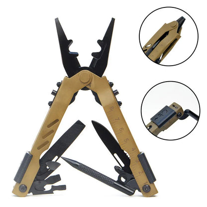 Survival Now™ Portable Folding Multi-Function EDC Pliers