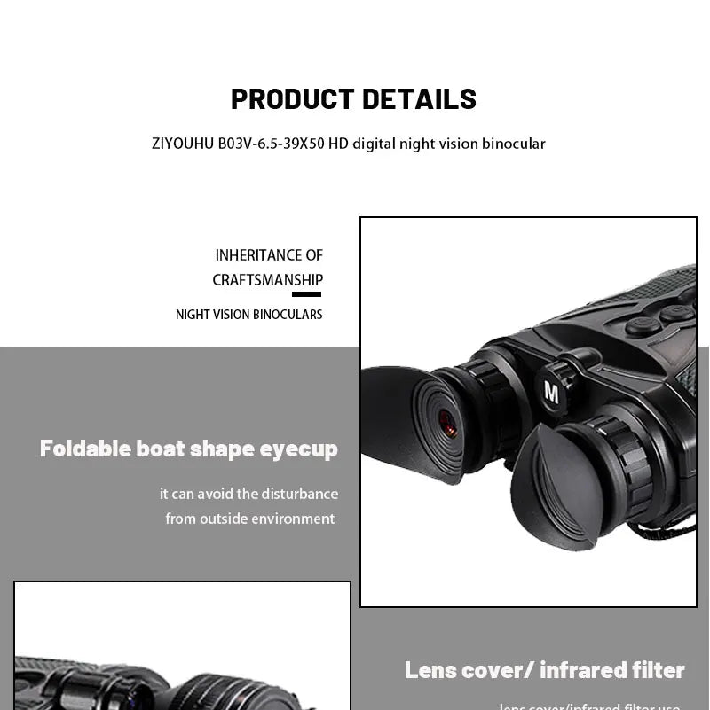 Survival Now™ Digital Night Vision Binoculars with Camera & Infrared Laser Rangefinder