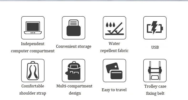 Survival Now™ 18-Inch Men’s Business Laptop Backpack