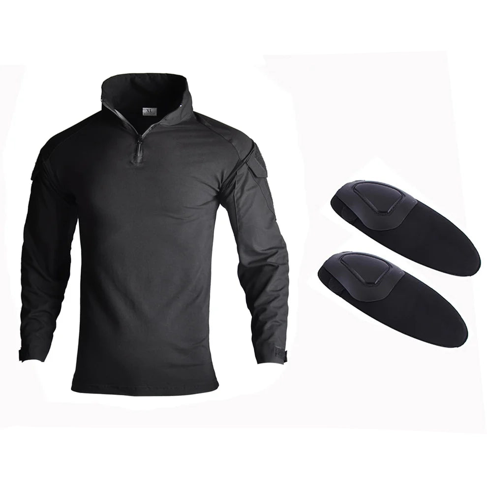 Slim Fit Army Shirt & Camouflage Cargo Pants
