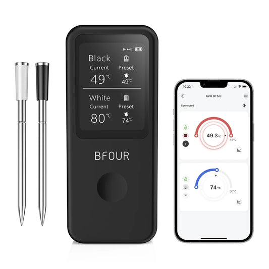 Wireless Meat Thermometer: Precision Cooking with Bluetooth and HD Display