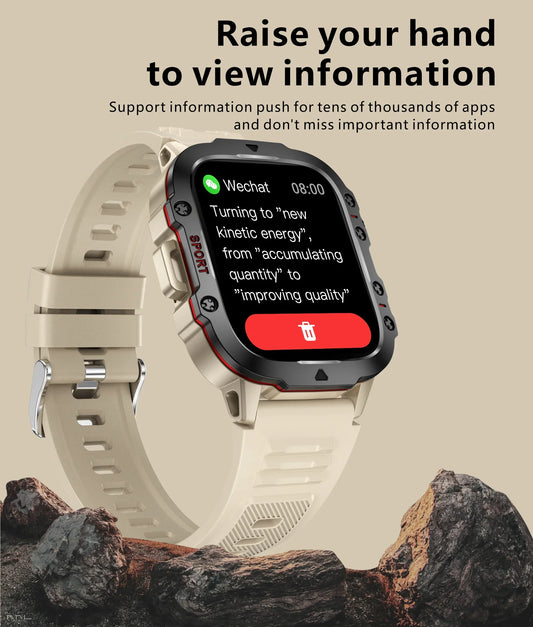 Survival Now™ Rugged Black Smart Watch