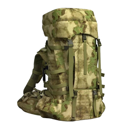 Military-Grade 70L Rucksack with Tactical Assault Pack & Hydration System – Multicam Olive
