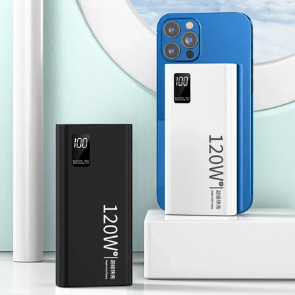120W Power Bank - 50,000mAh Ultra-Fast Charging for All Devices