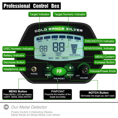 Survival Now™ High Accuracy Professional Metal Detector